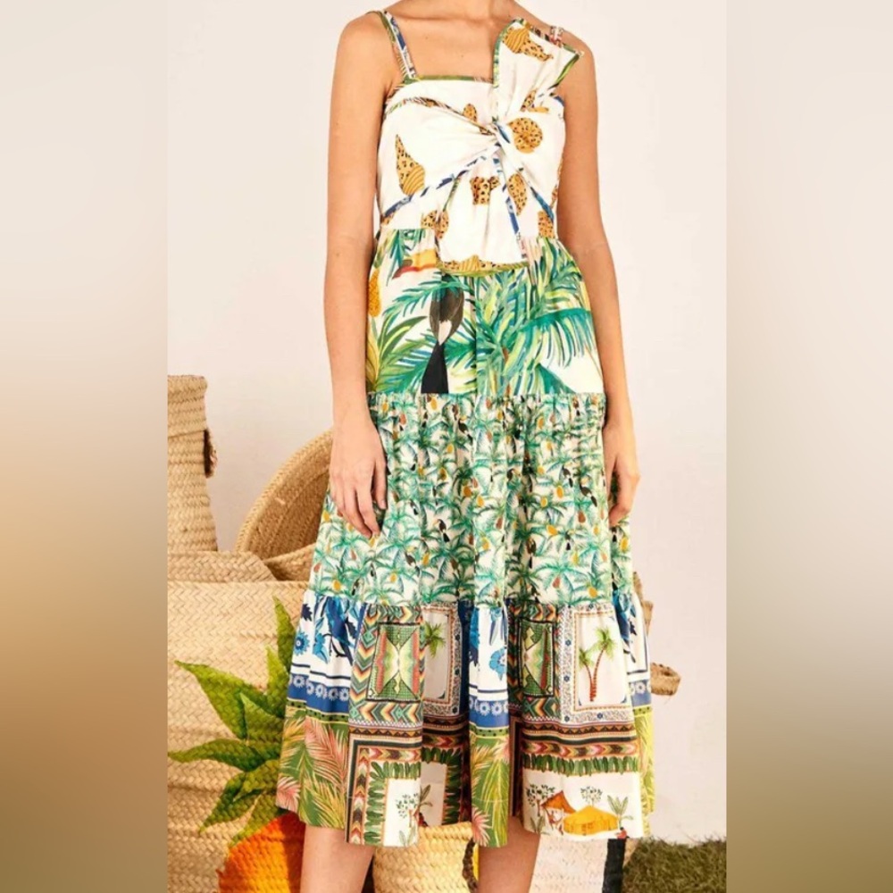 FARM Rio Tropical Bow Dress